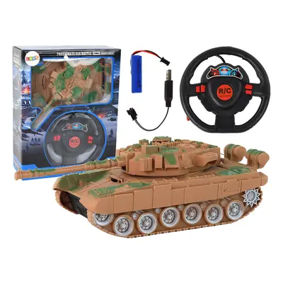 Tank R/C távirányító Fények Hang homok 1:18 27MHz