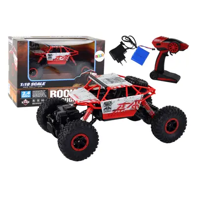 R/C 2,4 GHz 1:18 Off-Road távirányító autó piros