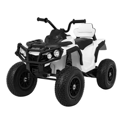 Gyermek elektromos quad ATV felfújható kerekek fehér