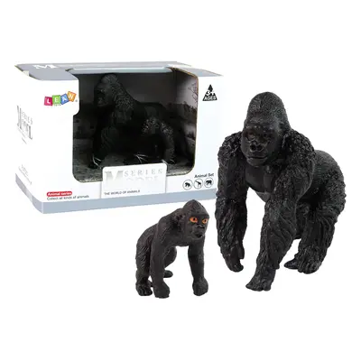 Gorilla figura babával