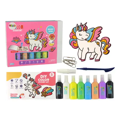 Ablakmatricák Bútor Unicorn DIY 8 színben csillogó