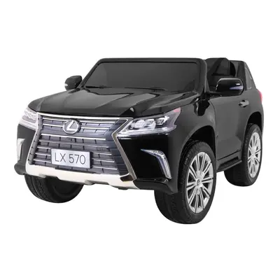 Gyermek elektromos kisautó Lexus LX 570 4x4 feketére festve