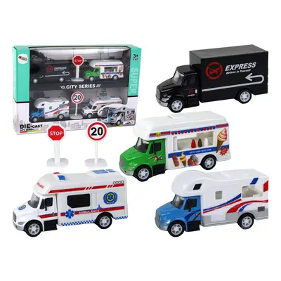 Camper Truck Sürgősségi fagylaltkocsi súrlódó hajtással 1:87 A