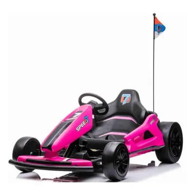 Gyermek elektromos gokart Speed 7 Drift rózsaszín