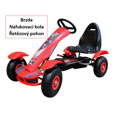 Gyermek gokart formula 01 piros