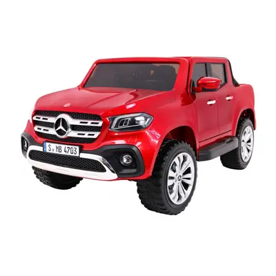 Elektromos kisautó Mercedes-Benz X-Class MP4 4x4 pirosra festve