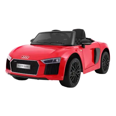 Elektromos kisautó Audi R8 Spyder Maxi pirosra festve