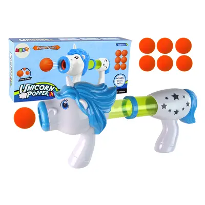 Puha BB Launcher pisztoly Unicorn kék