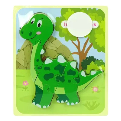 Fából készült puzzle a legkisebb dinoszaurusznak