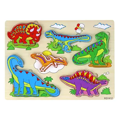 Wooden Puzzle 3D gyerekeknek kirakós játék kirakós dinoszauruszok 11 darab