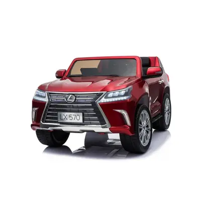 Gyermek elektromos kisautó Lexus LX 570 pirosra festve