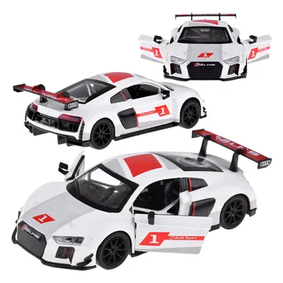 Audi R8 LMS sport fém autó modell, 1:32 méretarány, hangok, fények