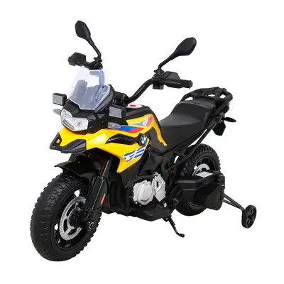 Gyermek elektromos motorkerékpár BMW F850 GS sárga