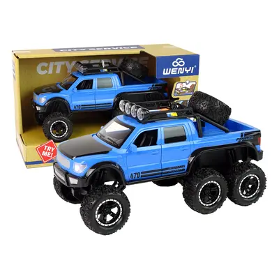 Elektromos játékautó terepvezetéshez Friction Big Wheels 1:16 Blue-val