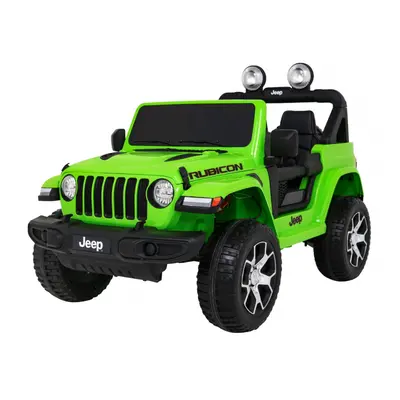 Jeep Wrangler Rubicon 4x4 zöld elektromos kisautó