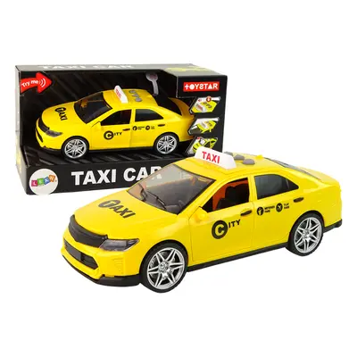 Elektromos játékautó Taxi 1:14 Sárgán hangzik a fény