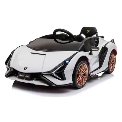 Gyermek elektromos kisautó Lamborghini Sian fehér