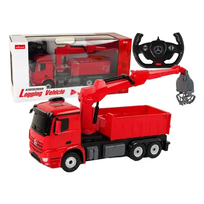 Mercedes Rastar R/C Red Remote Control Grapple Truck