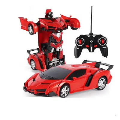 Mamido Car Robot Transformers 2 az 1-ben távirányító RC piros Szín: Piros