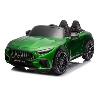 Elektromos autó Mercedes AMG SL63 24V 2x200W zöldre festve