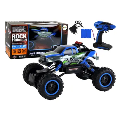 R/C 2,4 GHz 1:14 Off-Road távirányító autó kék