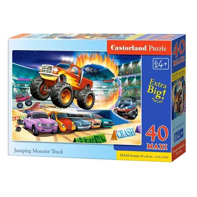 40 darabos MAXI Jumping Monster Truck puzzle