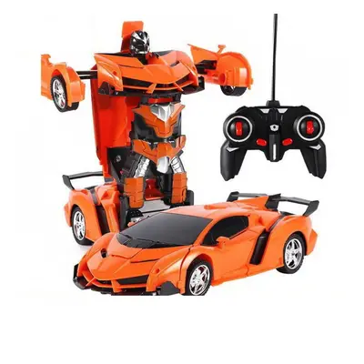 Mamido Car Robot Transformers 2 az 1-ben távirányító RC piros Szín: Oranžová