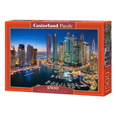 Puzzle 1500 darab Dubai felhőkarcolók