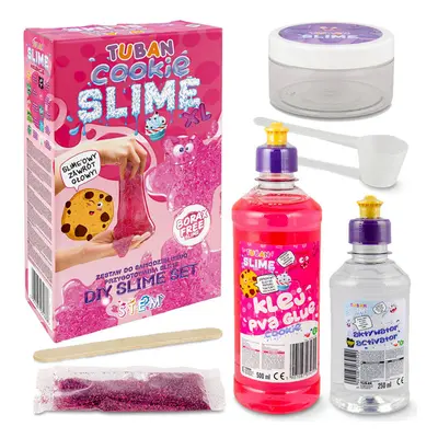 TUBAN Slime XL Cookie rózsaszín nagy készlet