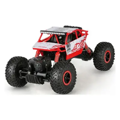 Távirányítós terepjáró RC autó 4x4 vezérlővel, 1:18 méretarányú modell, piros