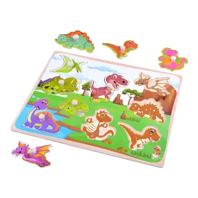 Fa puzzle dinoszauruszok