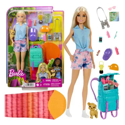 Barbie Malibu kemping utazó baba kiegészítőkkel