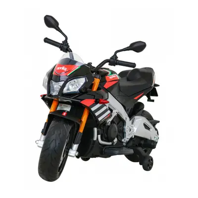 Gyermek elektromos motorkerékpár Aprilia Tuono V4 fekete