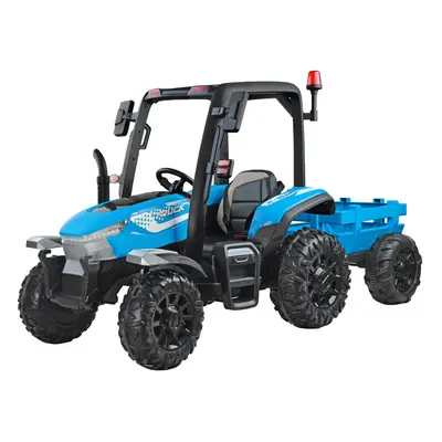 Gyermek elektromos traktor pótkocsival Blast 4x4 blue