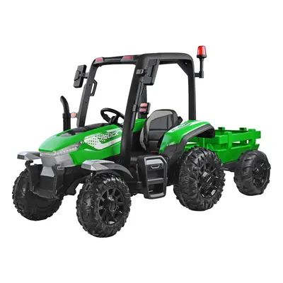 Gyermek elektromos traktor pótkocsival Blast 4x4 green