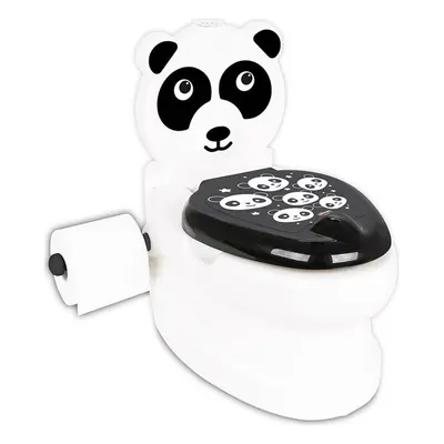 Interaktív bili panda formájú, fehér, gyerekeknek