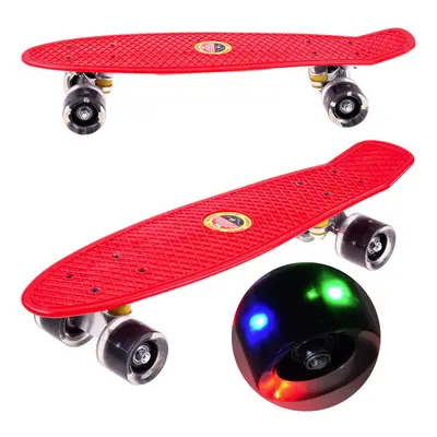 Pennyboard világító piros LED kerekekkel