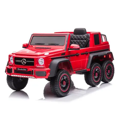 Elektromos kisautó Mercedes Benz G63 6x6 piros