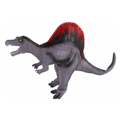 Nagy, szürke Spinosaurus dinoszaurusz figura