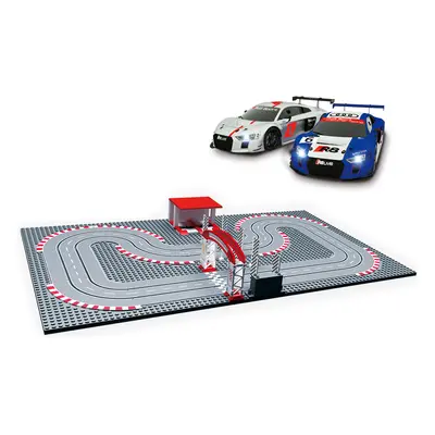 Versenypálya autókészlet, versenypályák, építőelemek, Audi R8 LMS jogosítvány, 1,8 m, 1:87 méret