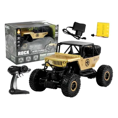 Jeep R/C távirányítós autó 1:18 arany