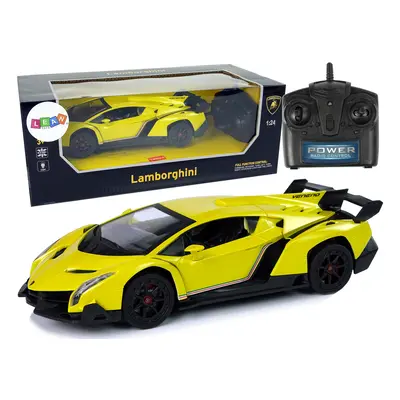 Távirányítós sportautó RC Lamborghini Veneno 1:24 sárga