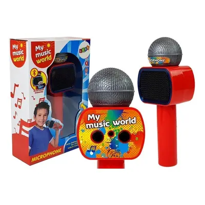 Vezeték nélküli gyerek karaoke mikrofon Bluetooth hangszóróval piros