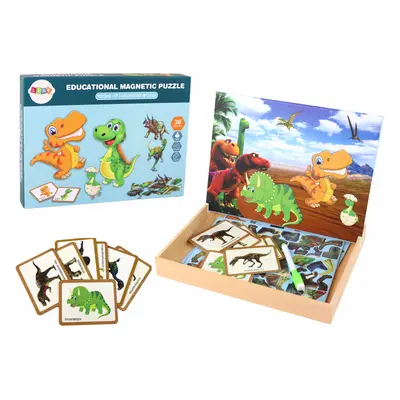 Oktatási mágneses puzzle dinoszauruszok