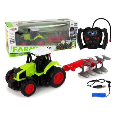 R/C Remote Control Plow Tractor 1:16 Green