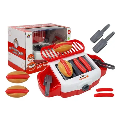 Toy Hot Dog Grill BBQ elemekkel