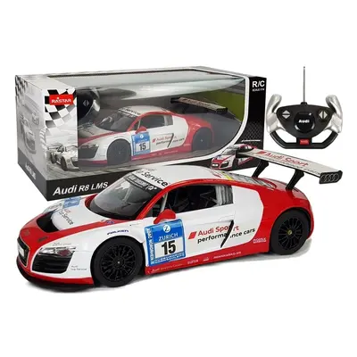 RASTAR Távirányítós autó R/C Audi R8 LMS 1:14 fehér-piros