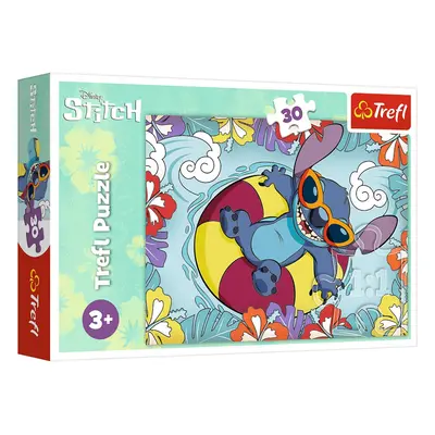 Lilo és Stitch puzzle nyaraláson 30 db Trefl