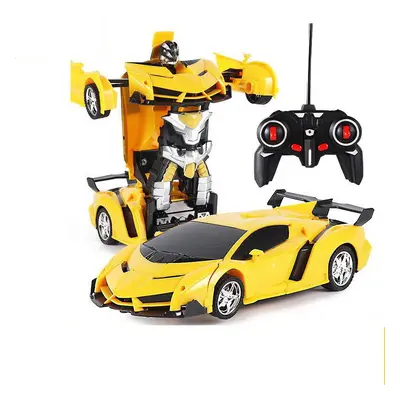 Car Robot Transformers 2 az 1-ben távirányító RC sárga