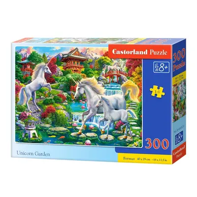 Puzzle 300 db Unikornis kerti unikornisok